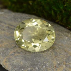 Cuarzo amarillo natural de 3,14 ct, corte óvalo, VVS