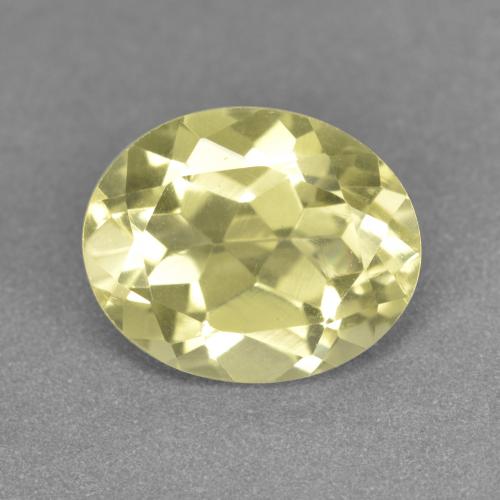 Cuarzo amarillo natural de 3,49 ct, corte óvalo, VVS