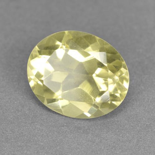 Cuarzo amarillo natural de 3,49 ct, corte óvalo, VVS