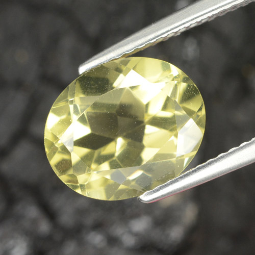 Cuarzo amarillo natural de 3,86 ct, corte óvalo, VVS-VS