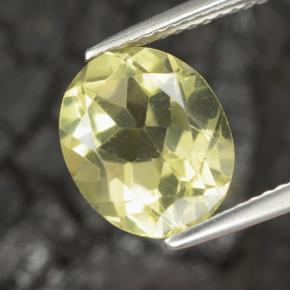 Cuarzo amarillo natural de 3,86 ct, corte óvalo, VVS-VS