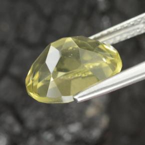 Cuarzo amarillo natural de 3,86 ct, corte óvalo, VVS-VS