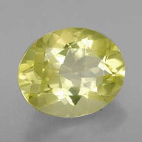 Cuarzo amarillo natural de 3,19 ct, corte óvalo, VVS