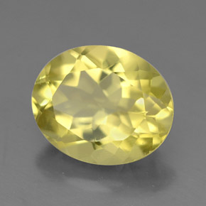 Cuarzo amarillo natural de 3,30 ct, corte óvalo, VVS