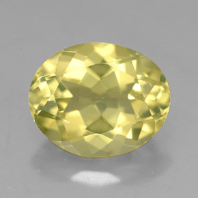 Cuarzo amarillo natural de 3,56 ct, corte óvalo, VVS