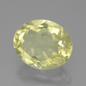 Cuarzo amarillo natural de 3,32 ct, corte óvalo, VVS