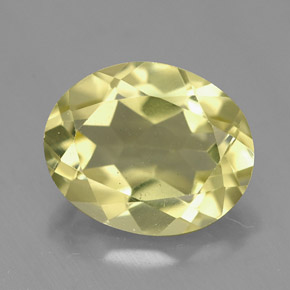 Cuarzo Limón natural de 3.33 ct, Corte Óvalo, VVS-VS