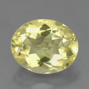 Cuarzo amarillo natural de 3,51 ct, corte óvalo, VVS-VS