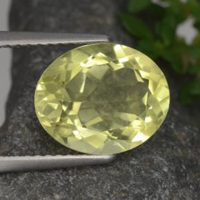 Cuarzo amarillo natural de 3,21 ct, corte óvalo, VVS-VS