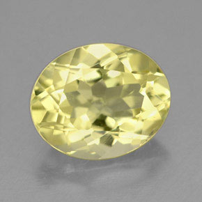 Cuarzo amarillo natural de 3,41 ct, corte óvalo, VS