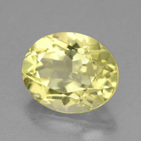 Cuarzo amarillo natural de 3,41 ct, corte óvalo, VS