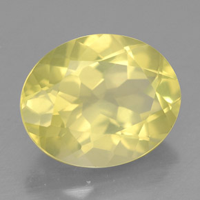 Cuarzo amarillo natural de 3,20 ct, corte óvalo, VS