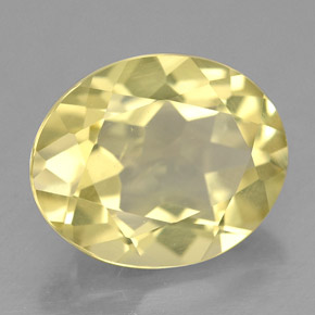 Cuarzo amarillo natural de 3,13 ct, corte óvalo, VS