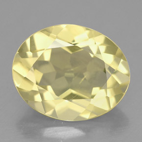 Cuarzo amarillo natural de 3,13 ct, corte óvalo, VS