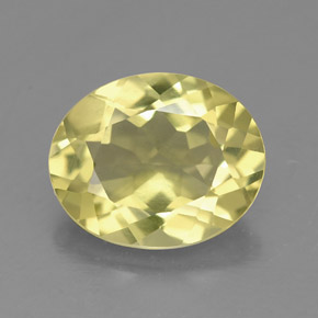Cuarzo amarillo natural de 2,88 ct, corte óvalo, VVS