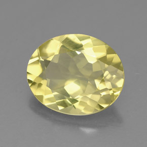 Cuarzo amarillo natural de 2,88 ct, corte óvalo, VVS