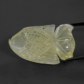 Cuarzo amarillo natural de 41,09 ct, transparente, transparente / translúcido