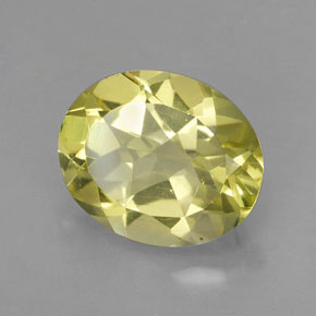 Cuarzo amarillo natural de 3,28 ct, corte óvalo, VVS