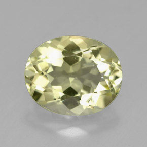 Cuarzo Limón natural de 3.61 ct, Corte Óvalo, VVS
