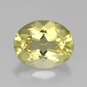 Cuarzo amarillo natural de 3,34 ct, corte óvalo, VVS