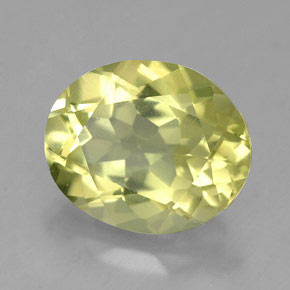 Cuarzo amarillo natural de 3,40 ct, corte óvalo, VVS