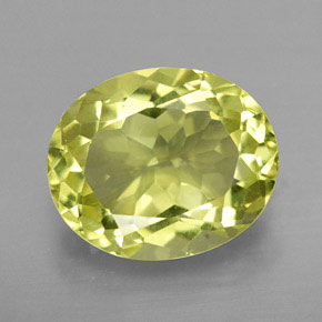 Cuarzo Limón natural de 4.35 ct, Corte Óvalo, VVS