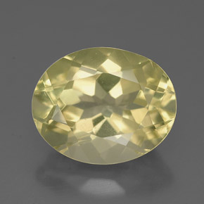 Cuarzo amarillo natural de 3,42 ct, corte óvalo, VVS