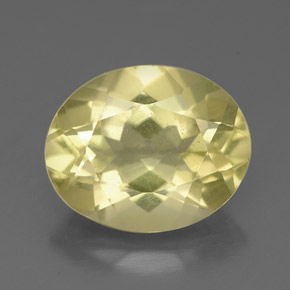 Cuarzo amarillo natural de 3,13 ct, corte óvalo, VS
