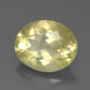 Cuarzo amarillo natural de 3,13 ct, corte óvalo, VS