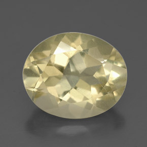 Cuarzo amarillo natural de 3,43 ct, corte óvalo, VS