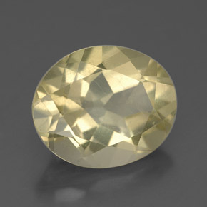 Cuarzo amarillo natural de 3,43 ct, corte óvalo, VS
