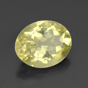 Cuarzo amarillo natural de 3,20 ct, corte óvalo, VVS-VS
