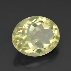 Cuarzo amarillo natural de 3,31 ct, corte óvalo, VVS-VS