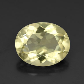 Cuarzo amarillo natural de 3,38 ct, corte óvalo, VVS-VS
