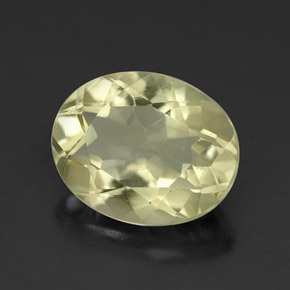 Cuarzo amarillo natural de 3,41 ct, corte óvalo, VVS
