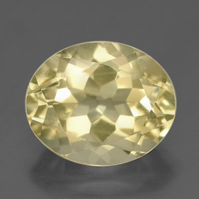 Cuarzo amarillo natural de 3,40 ct, corte óvalo, VVS