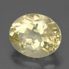 Cuarzo amarillo natural de 3,40 ct, corte óvalo, VVS