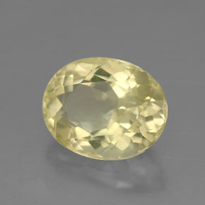 Cuarzo amarillo natural de 4,25 ct, corte óvalo, VVS-VS