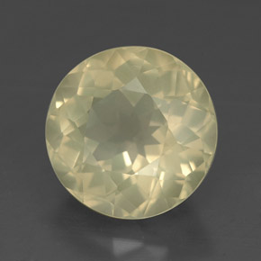 Cuarzo amarillo natural de 4,38 ct, corte redondo, VVS-VS