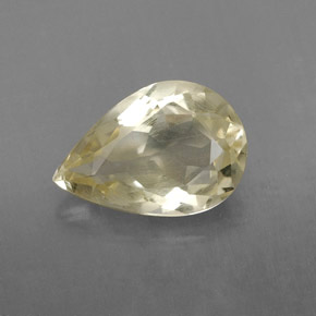 Cuarzo Limón natural de 1.69 ct, En forma de pera, VVS