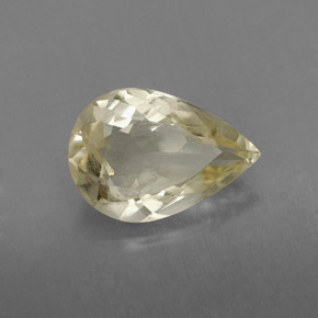 Cuarzo Limón natural de 1.69 ct, En forma de pera, VVS
