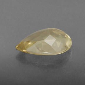 Cuarzo amarillo natural de 2,62 ct, en forma de pera, VVS-VS