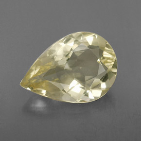 Cuarzo amarillo natural de 2,46 ct, en forma de pera, VS
