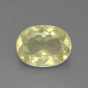 Cuarzo amarillo natural de 5,04 ct, corte óvalo, VS-SI