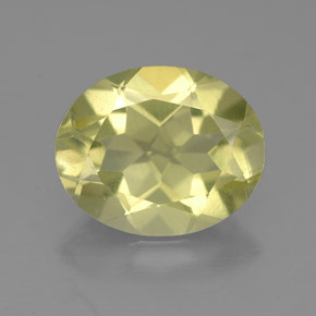 Cuarzo amarillo natural de 3,00 ct, corte óvalo, VS
