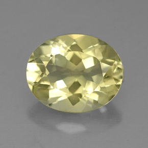 Cuarzo amarillo natural de 3,42 ct, corte óvalo, VVS