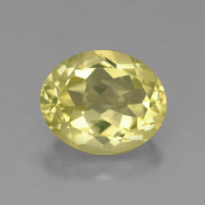 Cuarzo amarillo natural de 3,51 ct, corte óvalo, VS
