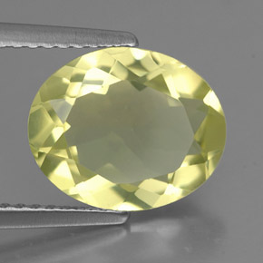 Cuarzo amarillo natural de 2,79 ct, corte óvalo, VS