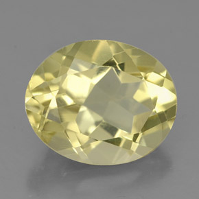 Cuarzo amarillo natural de 3,43 ct, corte óvalo, VS