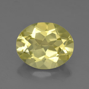 Cuarzo amarillo natural de 2,87 ct, corte óvalo, VS